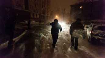 Снегопад в Киеве