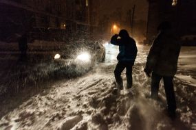 Снегопад в Киеве