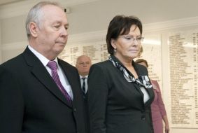 Vladimir Rybak and Ewa Kopacz