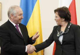 Vladimir Rybak and Ewa Kopacz