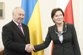 Vladimir Rybak and Ewa Kopacz