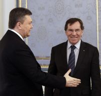 Jean-Claude Mignon and Viktor Yanukovich