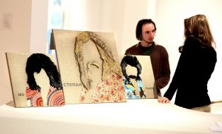 Visitors of exhibition