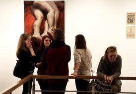 Visitors of exhibition