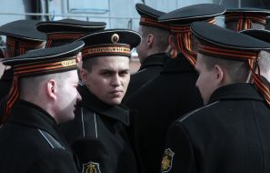 Sea-folk of the Black sea fleet of a Russian Federation