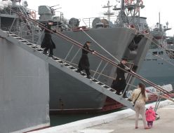 Sea-folk of the Black sea fleet of a Russian Federation