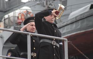 Sea-folk of the Black sea fleet of a Russian Federation