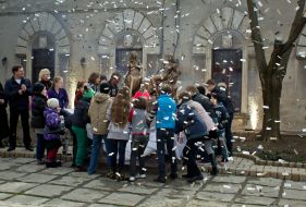 The opening ceremony of sculptural composition «Silver age»