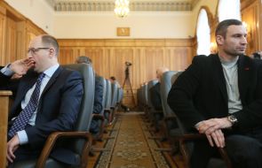 Arseniy Yatsenyuk and Vitaliy Klichko
