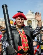 Participant of carnival procession