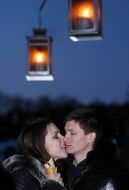 The lighted lamps