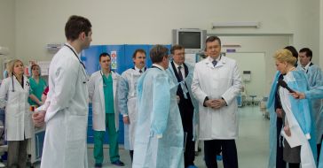 Viktor Yanukovich, Raisa Bogatyreva, Konstantin Grishchenko and Illya Emets