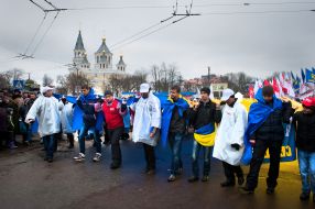 Partisipants of the actin "Stand up, Ukraine! "