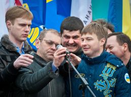 Partisipants of the actin "Stand up, Ukraine! "