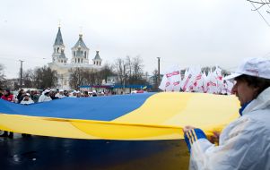 Partisipants of the actin "Stand up, Ukraine! "