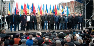 Partisipants of the actin "Stand up, Ukraine! "