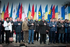 Partisipants of the actin "Stand up, Ukraine! "