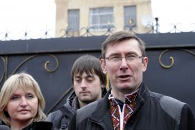 Yuriy Lutsenko with his family