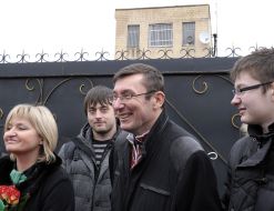 Yuriy Lutsenko with his family