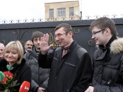 Yuriy Lutsenko with his family