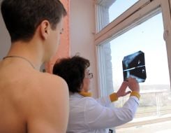 Conscript passes a medical examination