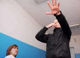 Conscript passes a medical examination