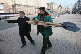 The landing of chestnuts