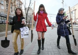 The landing of chestnuts