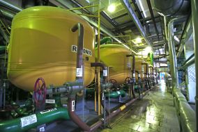 Block desalting water