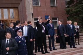 Viktor Yanukovich in Nikolaev
