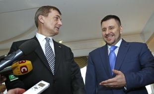 Andrus Ansip and Aleksandr Klimenko