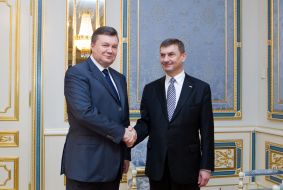Viktor Yanukovich and Andrus Ansip