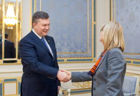 Viktor Yanukovіch and Marietta de Pourbaix-Lundin