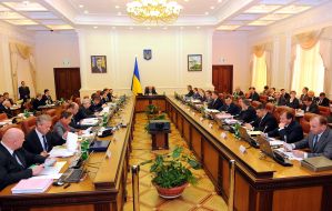 Участники заседания Кабинета Министров Украины