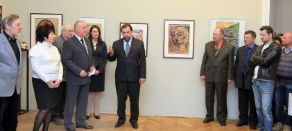 Participants of opening of exhibition