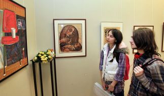 Visitors of exhibition