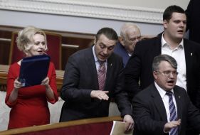 Irina Farion, Igor Miroshnichenko, Andrey Illenko and Andrey Mokhnik