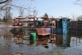 Flooded park