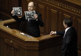 Arseniy Yatsenyuk and Vitaliy Klichko