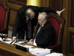 Arseniy Yatsenyuk and Valdimir Rybak