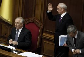 Ruslan Koshulinskiy, Nikolay Azarov and Vladimir Rybak