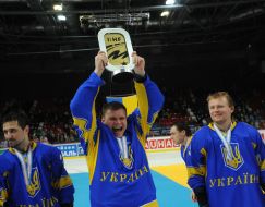 Players of Ukraine national team in hockey