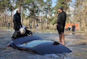 The car that fell through the ground