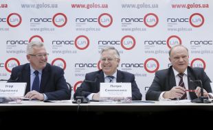 Игорь Карпенко, Петр Симоненко и Геннадий Зюганов 