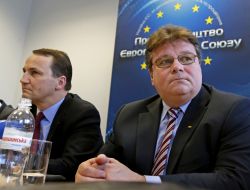 Radoslaw Sikorski and Linas Linkyavichyus