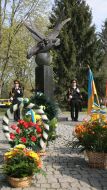 Flowers at the memorial "Chernobyl victims"