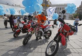 Учасники мотопробігу