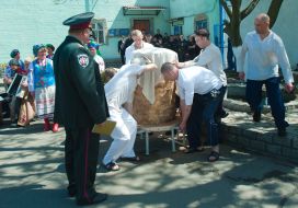 The convicts of Kamenskaya prison held 160-kilogram cake