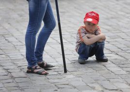 Guys in caps with communist symbols
