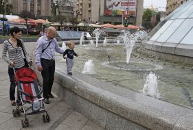 Couple with child